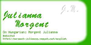 julianna morgent business card